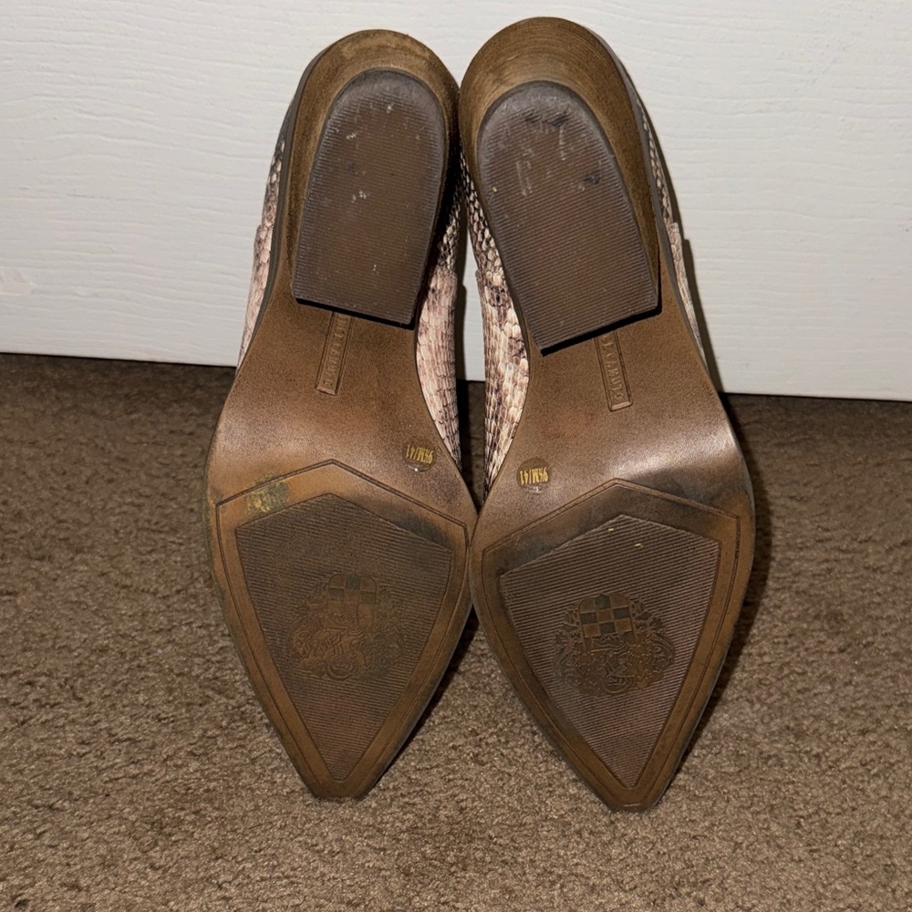 Vince Camuto Gigietta Snakeskin Ankle Boots - Picture 7 of 7